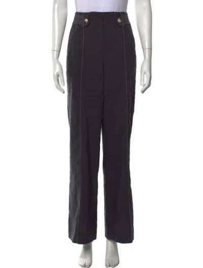 Pre-owned Veronica Beard Straight Leg Pants In Grey