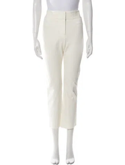 Pre-owned Veronica Beard Straight Leg Pants In Neutral