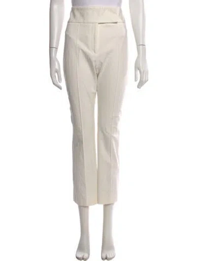 Pre-owned Veronica Beard Straight Leg Pants In Neutral