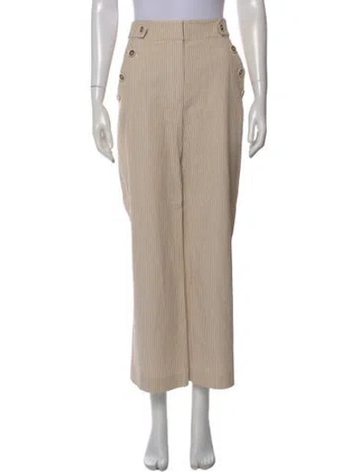 Pre-owned Veronica Beard Straight Leg Pants In Neutral
