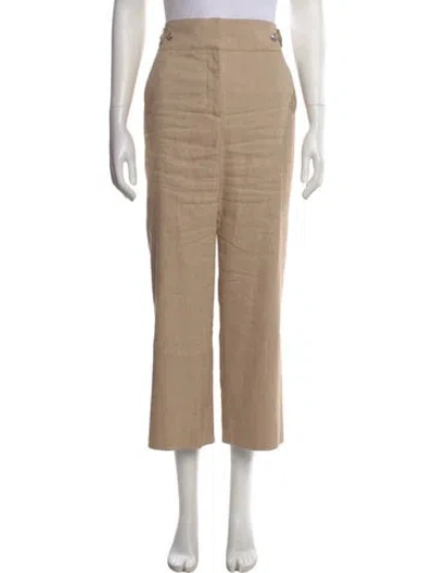 Pre-owned Veronica Beard Straight Leg Pants In Neutral