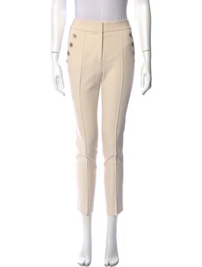 Pre-owned Veronica Beard Straight Leg Pants In Neutral