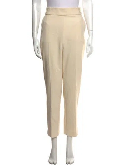 Pre-owned Veronica Beard Straight Leg Pants In Neutral