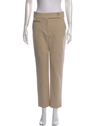 Pre-owned Veronica Beard Straight Leg Pants In Neutrals