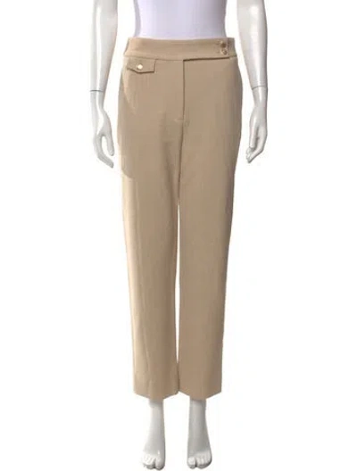 Pre-owned Veronica Beard Straight Leg Pants In Neutrals