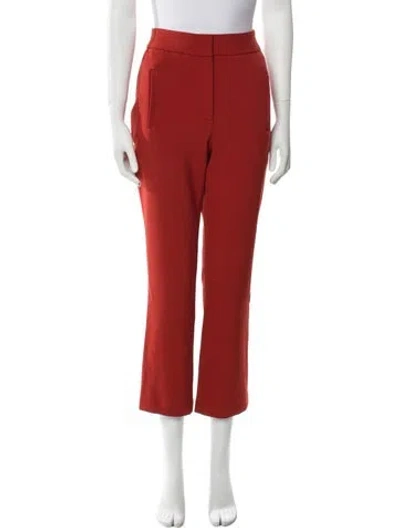 Pre-owned Veronica Beard Straight Leg Pants In Orange