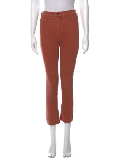 Pre-owned Veronica Beard Straight Leg Pants In Orange