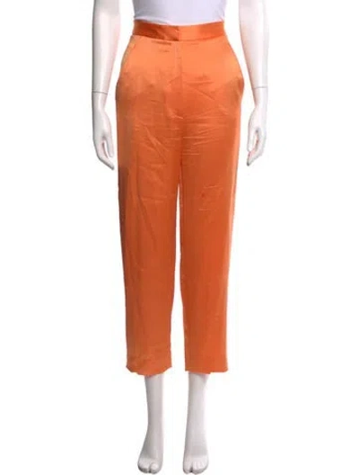 Pre-owned Veronica Beard Straight Leg Pants In Orange