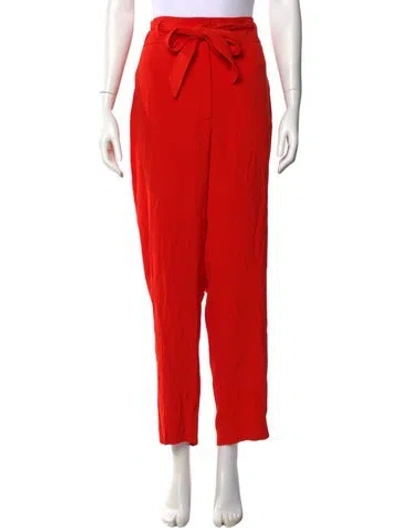 Pre-owned Veronica Beard Straight Leg Pants In Orange