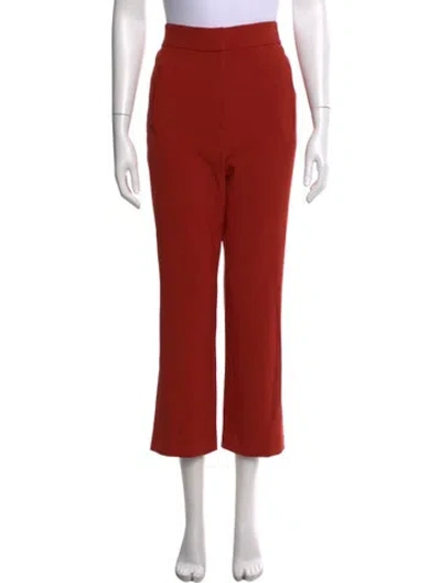 Pre-owned Veronica Beard Straight Leg Pants In Orange