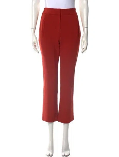 Pre-owned Veronica Beard Straight Leg Pants In Orange