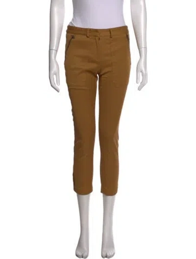 Pre-owned Veronica Beard Straight Leg Pants In Orange