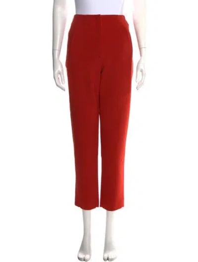 Pre-owned Veronica Beard Straight Leg Pants In Orange