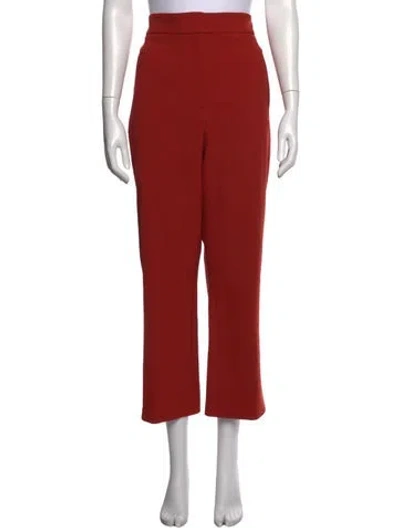 Pre-owned Veronica Beard Straight Leg Pants In Orange