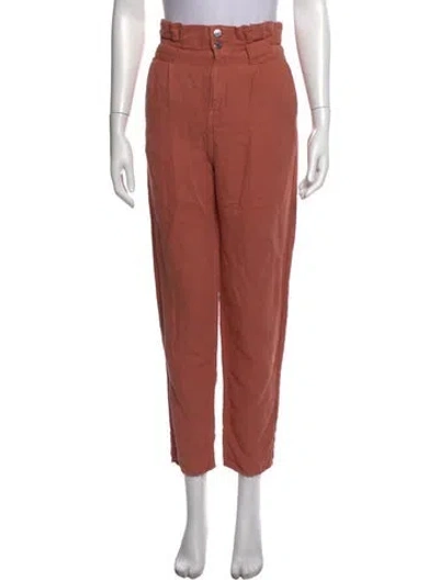 Pre-owned Veronica Beard Straight Leg Pants In Orange