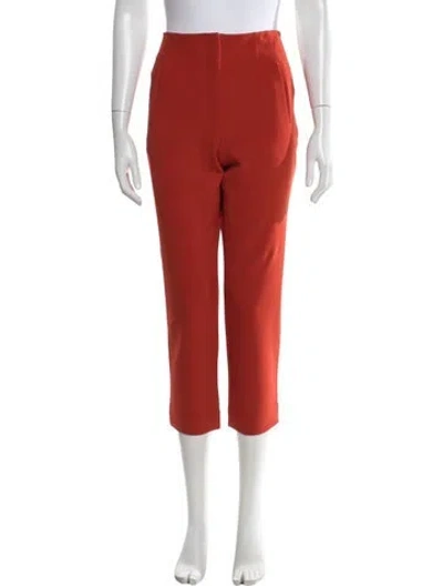 Pre-owned Veronica Beard Straight Leg Pants In Orange