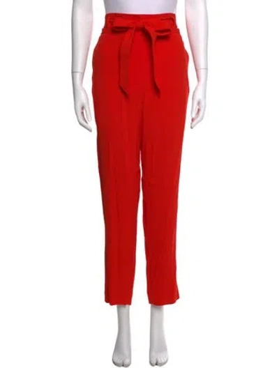 Pre-owned Veronica Beard Straight Leg Pants In Orange