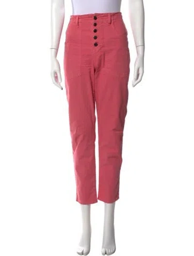 Pre-owned Veronica Beard Straight Leg Pants In Pink