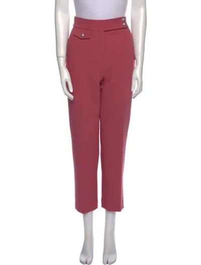 Pre-owned Veronica Beard Straight Leg Pants In Pink