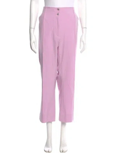 Pre-owned Veronica Beard Straight Leg Pants In Purple