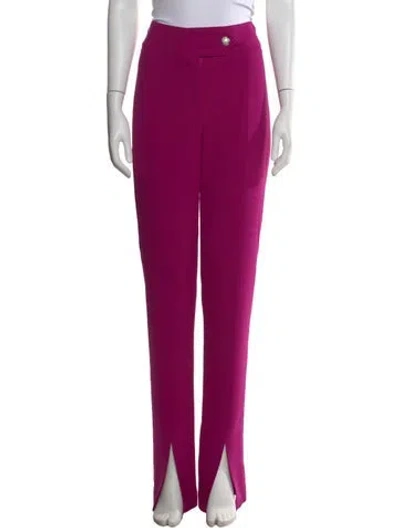 Pre-owned Veronica Beard Straight Leg Pants In Purple