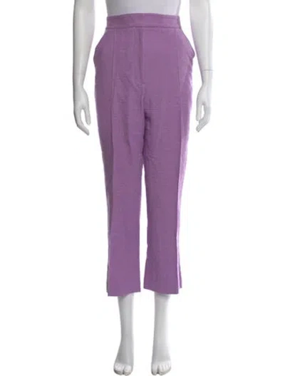 Pre-owned Veronica Beard Straight Leg Pants In Purple