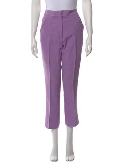 Pre-owned Veronica Beard Straight Leg Pants In Purple
