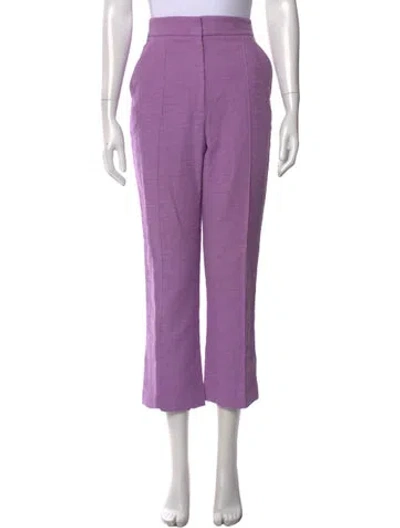 Pre-owned Veronica Beard Straight Leg Pants In Purple