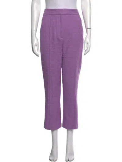 Pre-owned Veronica Beard Straight Leg Pants In Purple