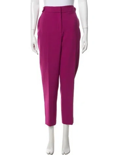Pre-owned Veronica Beard Straight Leg Pants In Purple