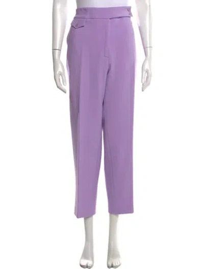 Pre-owned Veronica Beard Straight Leg Pants In Purple