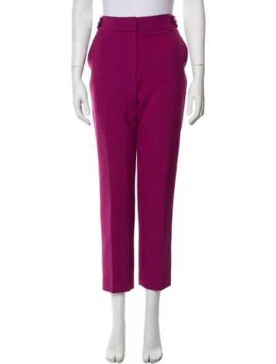 Pre-owned Veronica Beard Straight Leg Pants In Purple