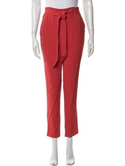 Pre-owned Veronica Beard Straight Leg Pants In Red