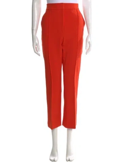 Pre-owned Veronica Beard Straight Leg Pants In Red