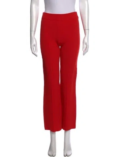 Pre-owned Veronica Beard Straight Leg Pants In Red