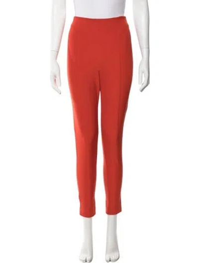 Pre-owned Veronica Beard Straight Leg Pants In Red