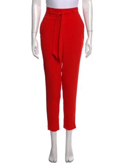 Pre-owned Veronica Beard Straight Leg Pants In Red