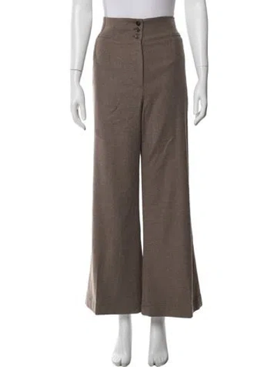 Pre-owned Veronica Beard Straight Leg Pants W/ Tags In Brown