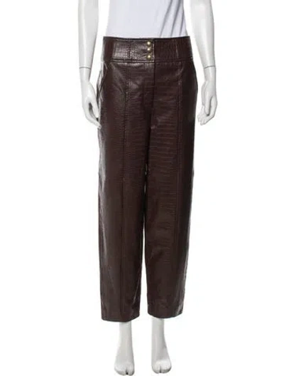 Pre-owned Veronica Beard Straight Leg Pants W/ Tags In Brown