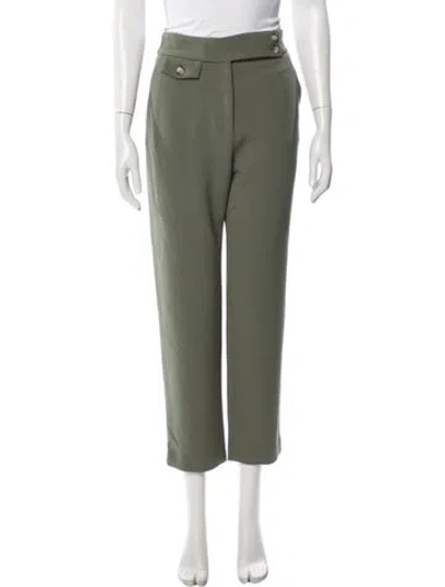 Pre-owned Veronica Beard Straight Leg Pants W/ Tags In Green