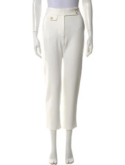 Pre-owned Veronica Beard Straight Leg Pants W/ Tags In Neutral