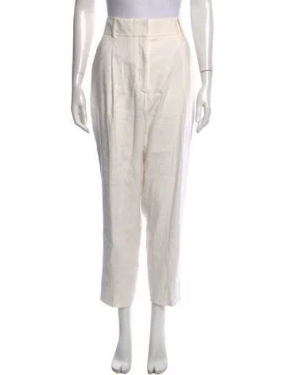 Pre-owned Veronica Beard Straight Leg Pants W/ Tags In Neutral