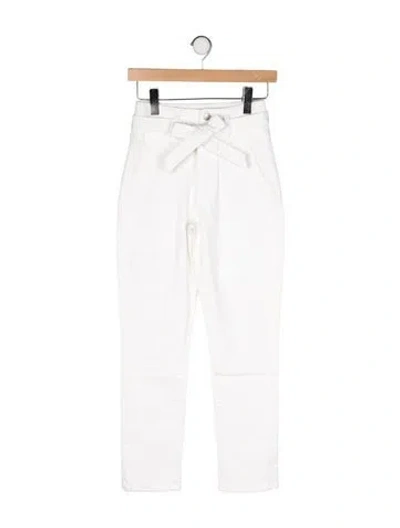 Pre-owned Veronica Beard Straight Leg Pants In White