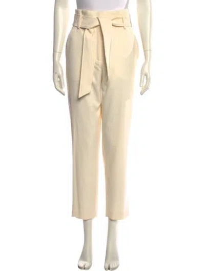 Pre-owned Veronica Beard Straight Leg Pants In White