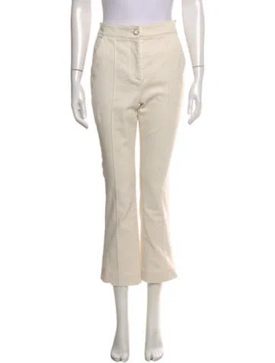 Pre-owned Veronica Beard Straight Leg Pants In White