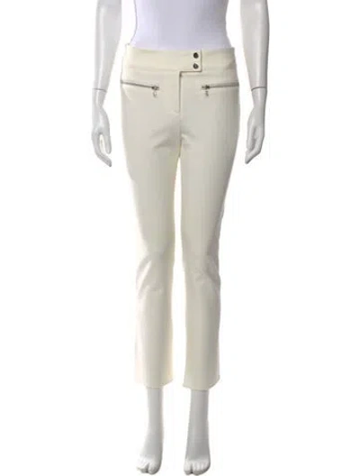 Pre-owned Veronica Beard Straight Leg Pants In White