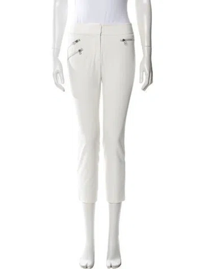 Pre-owned Veronica Beard Straight Leg Pants In White