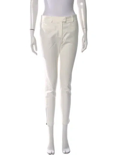 Pre-owned Veronica Beard Straight Leg Pants In White