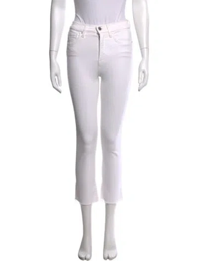 Pre-owned Veronica Beard Straight Leg Pants In White