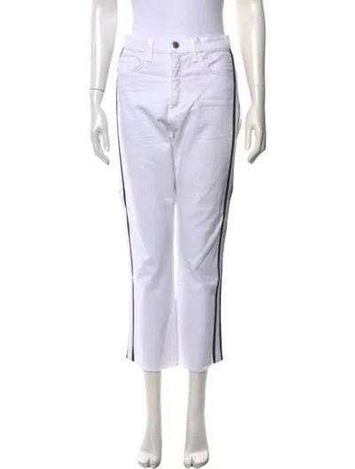 Pre-owned Veronica Beard Straight Leg Pants In White
